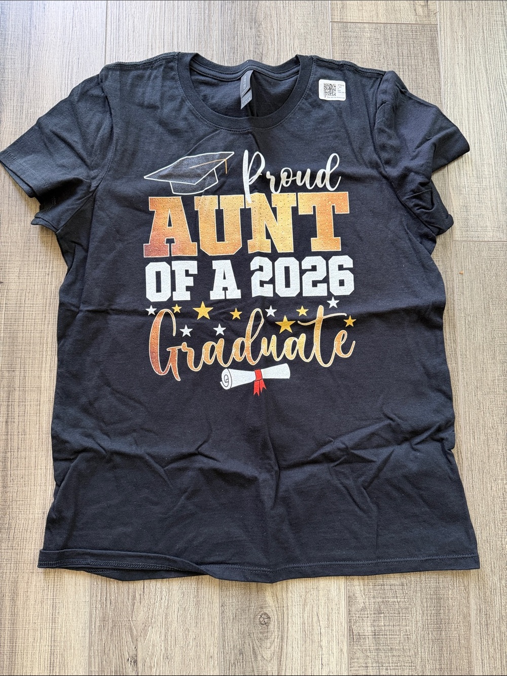 Gildan Black "Proud Aunt of a 2026 Graduate" Graphic Tee
